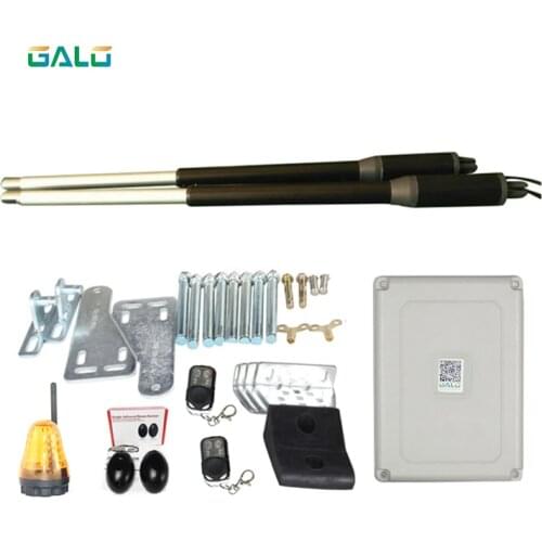 2018 Newest GALO PKMC05 Aluminum Automatic Gate Opener for home Light Duty Double Swing Gates Up to 12' Long or 350 lb