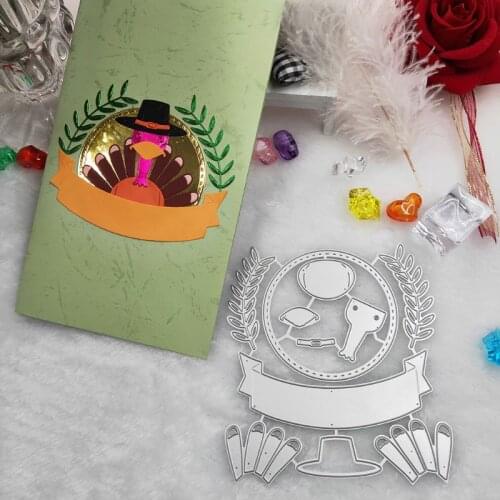 2021 New Thanksgiving Metal Cutting Dies Stencil DIY Scrapbooking Album Stamp Card