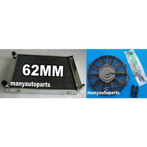 3 core aluminum radiator + fan for TRIUMPH TR7 2.0L 1980 1981 manual