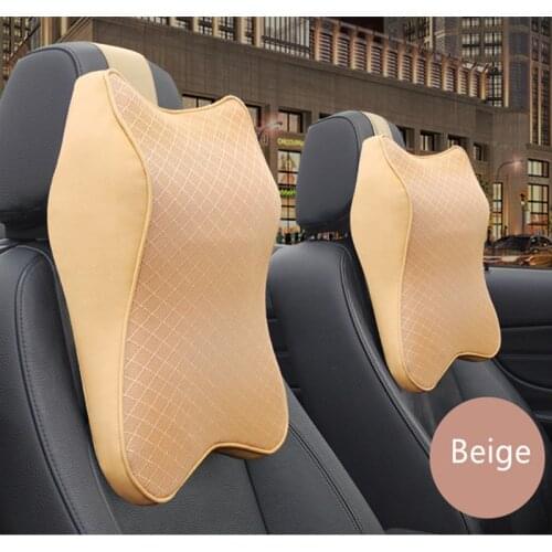3D Car Auto Seat Head Supports Memory Cotton Head Pillow Car Seat Head Neck Rest Massage Memory Foam Cushion Support Headrest