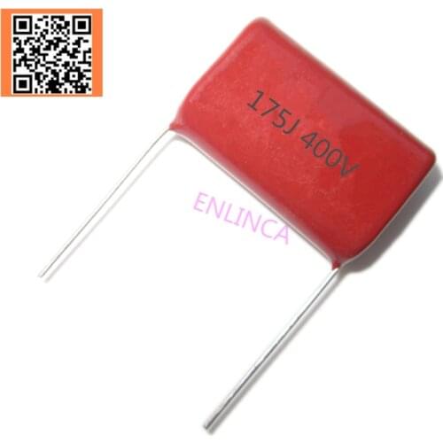 5pcs CBB 400V 1.7UF 175J 400V 5% PITCH 20MM DIP CBB Polypropylene film capacitor