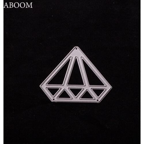 ABOOM New Diamond Design Craft Die Cuttings Embossing Folder Metal Carbon Steel Die Cut Scrapbooking Adheisve Paper Card Machine