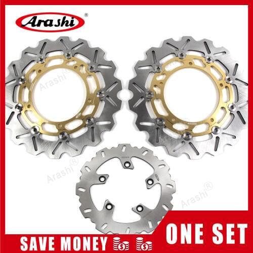 Arashi 1 Set For YAMAHA FZ6 S2 2007-2008 CNC Floating Front Rear Brake Disc Rotors Motorcycle Accessories FZ6-S2 2007 2008