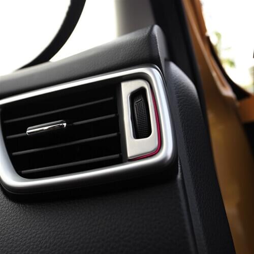 Car Stainless Steel outlet regulator decorative frame For Nissan Qashqai J11 2014-2016 X-TRAIL Xtrail T32 2013-2015 2pcs/set