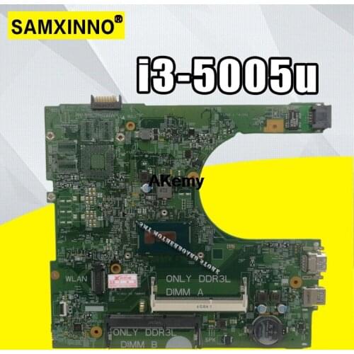 For DELL INSPIRON 15 3558 Laptop Motherboard With i3-5005U CN-0MHDT2 0MHDT2 MHDT2 PWB:1XVKN MB 100% Tested Fast Ship