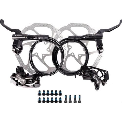 Hydraulic Bicycle Brake Disc Brake Tool Mountain Bike Oil Brake 160mm/BL-M6020 Left Front Right Rear + RT56 Discs 2 160mm