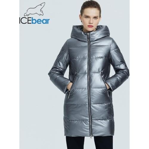 ICEbear 2020 Winter Casual Fashion Womens Coat high-quality womens clothing Tight hooded womens parka GWD20161D