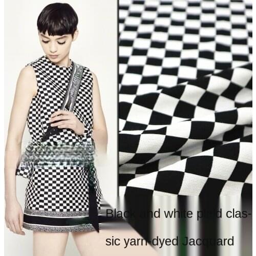 Classic plaid jacquard fabric, sewing fabric factory shop is not out of stock