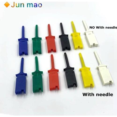 5PCS/Lot Needle Test Hook SMD IC Test Hook Clip Jumper Probe Logic Analyzer Testing Accessories Clip Connector