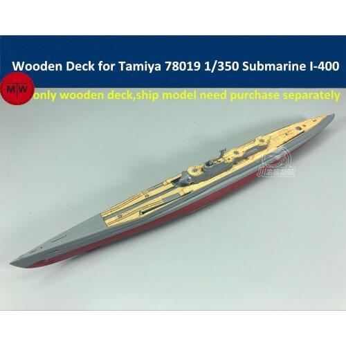 1/350 Scale Wooden Deck for Tamiya 78019 Japanese Submarine I-400 Shio Model Kit CY350051