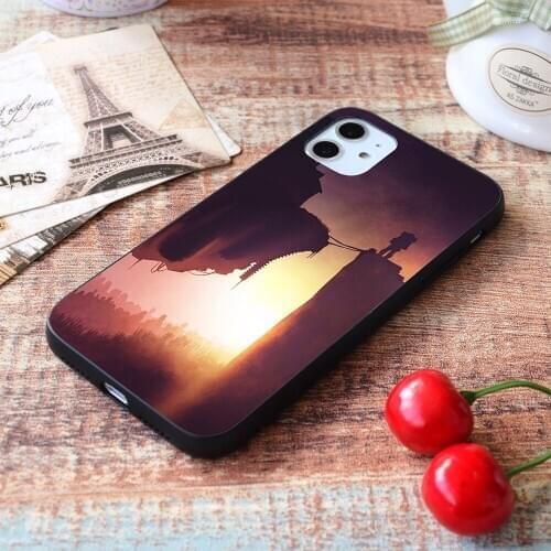 For iPhone Dawn of the floating islands Soft TPU Border Apple iPhone Case