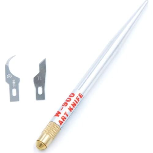 W-900 Art Craft Knife Tools Kit with 16# and 18# Olecranon Hook Blade for Removing A8 A9 A10 iPhone CPU Cutting BGA Hobby Work