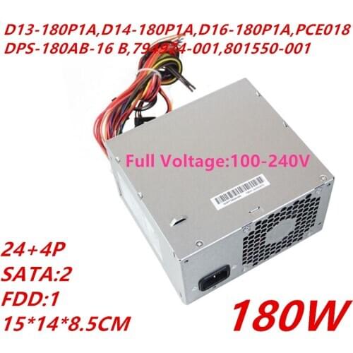 New PSU For HP ATX 400G3 180W Power Supply D13-180P1A D14-180P1A D16-180P1A DPS-180AB-16 B PCE018 DPS-180AB-20 A PCB230 PCD009