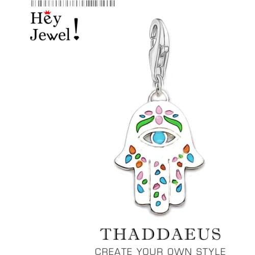 The Mexican Hand of Fatima Women/Mens Charm Pendants 925 Sterling Silver Hamsa 2019 New Arrived Fashion Jewelry