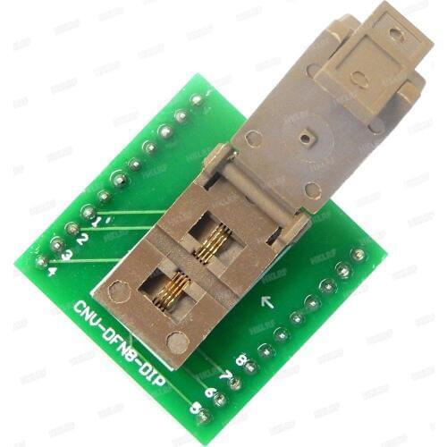 QFN8 to DIP8(22pin) CNV-QFN8-DIP IC Programmer Adapter Test Socket DFN8 MLF8 6X5mm 3x3mm 3x2mm