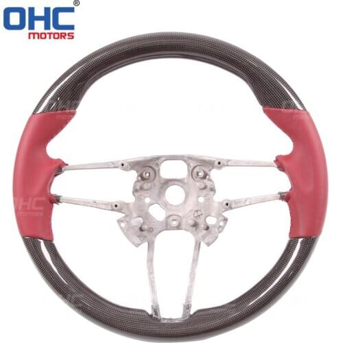 Real Carbon Fiber steering wheel for Por-sche Cayenne Pana-mera Ma-can Cay-man Box-ster Spy-der 978 911 991 718 997 GT3 GTS