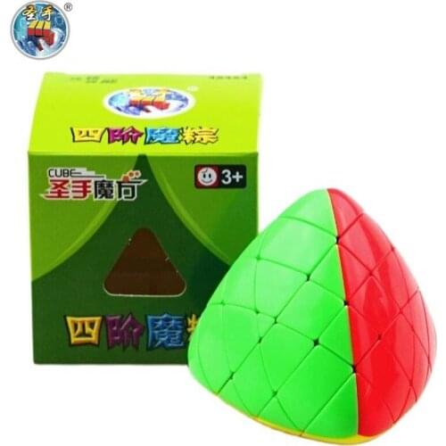 Shengshou Mastermorphix 4x4 Rice Dumpling Stickerless Magic Cube Puzzle Toy Colorful Cubo Magico Professional Toys