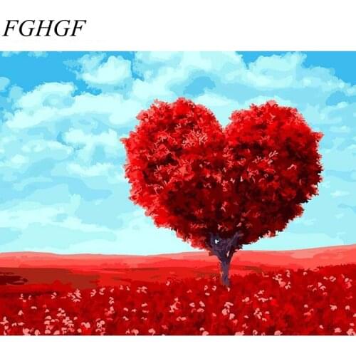 FGHGF Modern Oil Painting Canvas Wall Art Wedding Decoration Frameless Of Flower Home Decor
