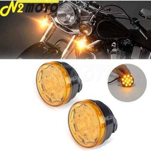 Universal Motorcycle 12V LED Turn Signal Indicator Light Taillight Blinker For Harley Honda Cafe Racer Ducati Suzuki Dual Sport