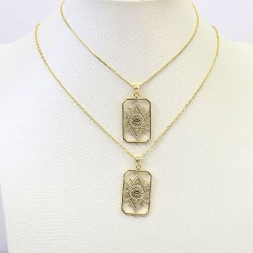 10 Pcs Eyes pendant Rectangle eyes Pendant necklace jewelry Pendant Jewelry Accessories Jewelry necklace Gift 7415