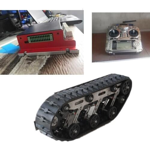 48V50A Dual driver + Controller / Rubber Track For big Load Tank Chassis