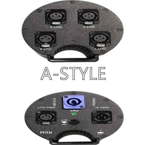 4DMX Network Processor Disco DJ Party Moving Head Light Power Connector Stereo Power Audio Amplifier