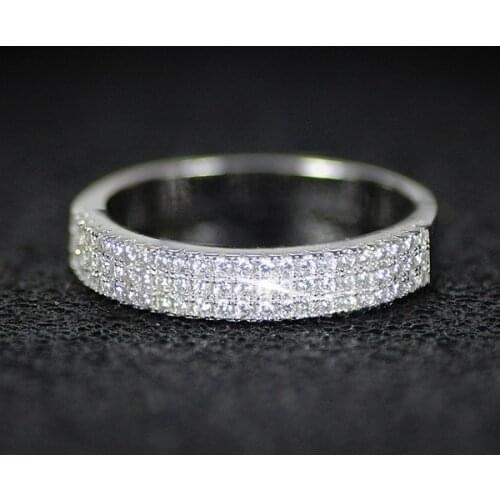 925 Silver Diamond Rings for Woman 2021 Couple Engagement Jewelry Wedding Nose Ring Jewelry Silver Silicone Ring for Luxury