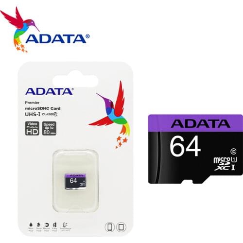 ADATA Original Memory Card 64GB 32GB Class 10 High Speed 16GB UHS-I Micro SD Card U1 TF Card For Smartphone