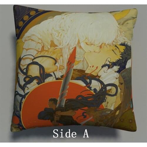 Berserk Kentaro Miura Anime Two Side Pillowcases Hugging Pillow Cushion Case Cover Otaku Cosplay Gift New 536