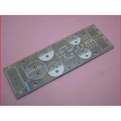 Free Shipping! 2pcs L78XX + L79XX Series Regulator Module empty plate PCB bare board 7805 +7905