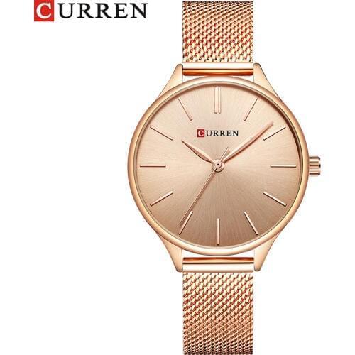 CURREN Hot Fashion Simple Style New Ladies Bracelet Watches Women Dress Wristwatch Quartz Female Clock Gifts relogios feminino