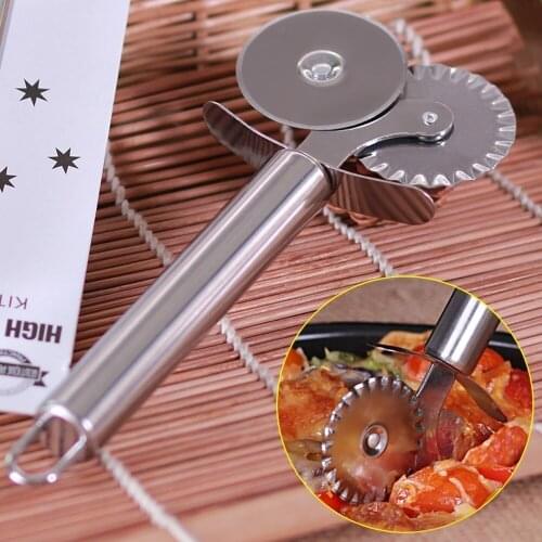 Double Roll Pizza Stainless Steel Knife Pasta Cutter Pasta Pasta Round Lace Pizza Wheel Pizza Cutter