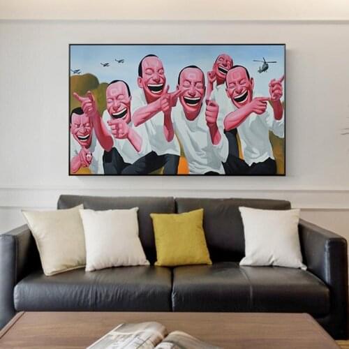 Fine Art Humous Artworks By Hand Painted On Canvas For Wall Picture Decoration Oil Painting For Decorative