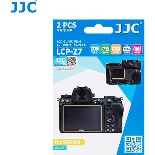 JJC 2PCS/LOT LCP-Z7 LCD Guard Film Screen Protector PET Cover for NIKON Z5 Z6, Z7 Camera Screen Protection