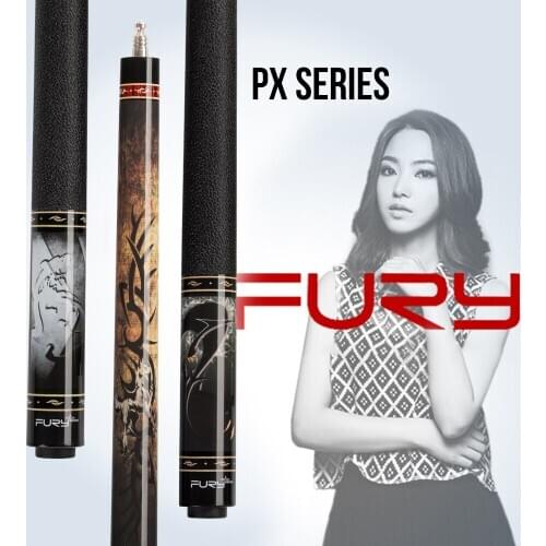 FURY Billiard Pool Cue PX 11.75/12.75mmTip High Quality Solid Maple Shaft Professional Lizard Leather/Lrish Line Wrap Stick Kit