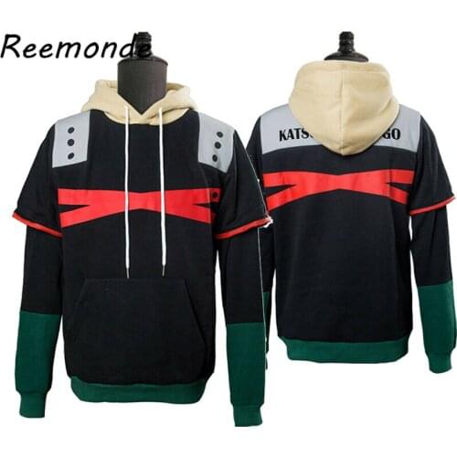 Anime My Hero Academia Jacket Boys Boku No Hero Academia Bakugou Katsuki Cosplay Costume Hoodies Sweatshirts Pullover For Mens