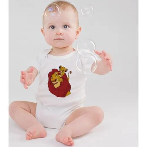 Summer Baby Rompers Lion King Newborn Baby Clothes For Girls Boys Short Sleeve ropa bebe Jumpsuit Baby Clothing Boy Kids Outfits