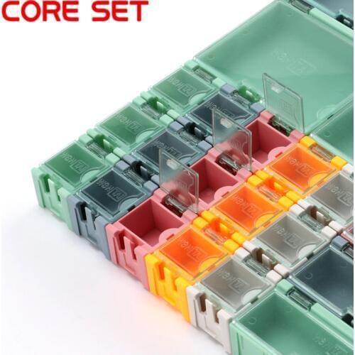 Mini Storage Box SMD SMT IC Electronic Component Container Box Case Diy Practical for Small Component Jewelry Tool Box Bead Pill