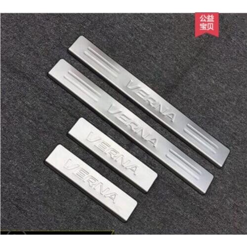 For Hyundai VERNA Solaris 2010 2011 2012 2013 2014 2015 2016 Plate Door Sill Welcome Pedal Car Styling Accessories