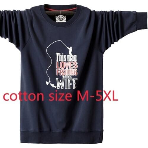 New Arrival Fashion Cotton Autumn Round Neck Men Casual Large Loose O-neck Print Hoodie Plus Size M L XL 2XL 3XL 4XL 5XL