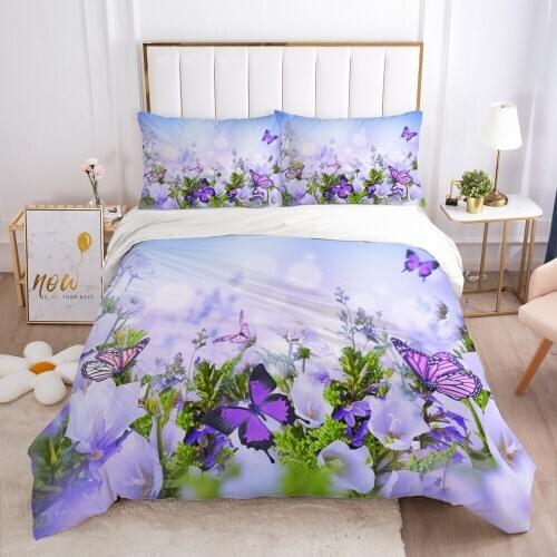 3D Flower Design Duvet Cover Set Bedding Sets Quilt Covers Sets Comforter Case Full Twin Single Double Size Linens Bed