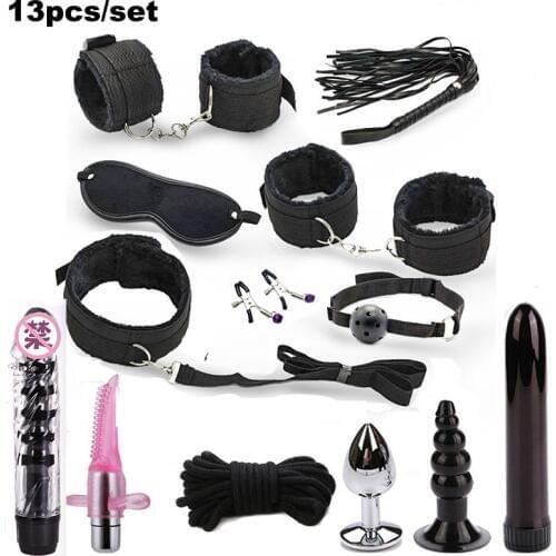 Sex Toys Packages For Couples Bondage Vibrators Set Nylon Restraint BDSM Slave Vibrator Plug Flirt Games bdsm sex adult games