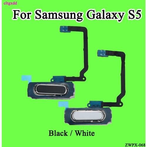 Cltgxdd Fingerprint Sensor Scanner Flex Cable Home Button Return Key Connector For Samsung Galaxy S5