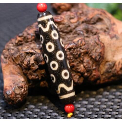 Super Energy Tibetan Old Agate 20 Eye Master Element dZi Bead Amulet Pendant AAA Talisman Timestown UPD21Asw