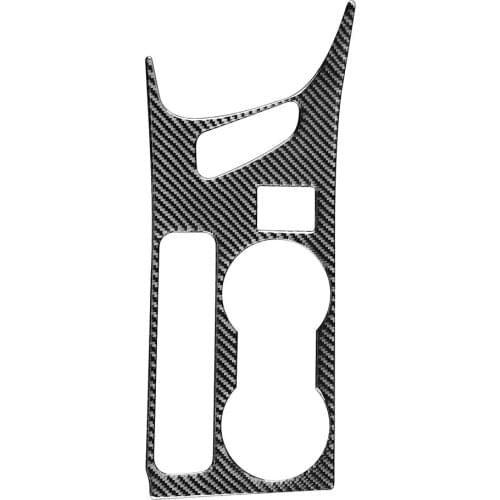 Interior Console Water Cup Holder Carbon Fiber Cup Holder Panel Trim Cover for Toyota Corolla 14-18 LHD