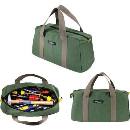 Waterproof Canvas Storage Hand Tool Bag Wrenches Screwdrivers Pliers Metal Hardware Parts Storage Bags Organizer Pouch Bag Case