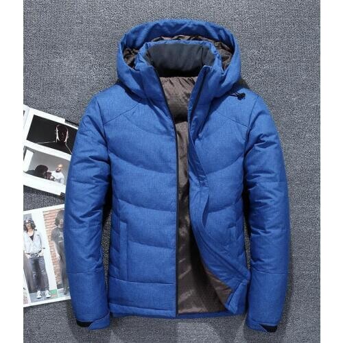 High Quality White Duck Down Jackets Mens Warm Winter Coat Thick Mens Down Jackets Hooded Men Parka Jaqueta Masculina