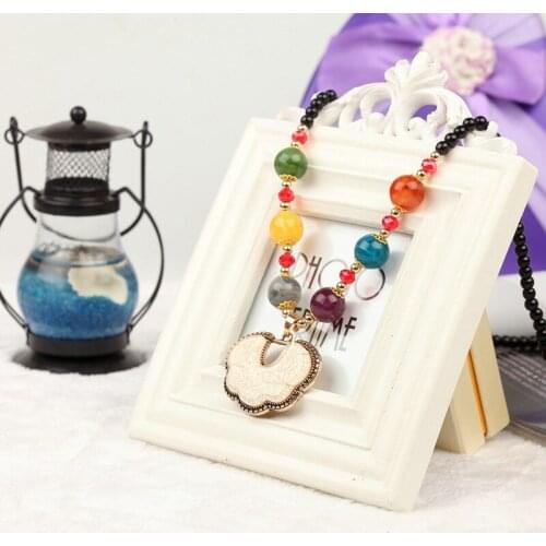 High Quality Women Pendant Necklaces Drop Long Paragraph Sweater Chain Decorative Crystal Statement Necklace
