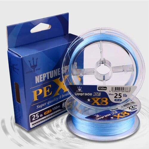 1 pcs Luya line 150 meters 2 2.5 0.8 code braid main line subline for sea fishing pole blue PE fluorocarbon carp fishing goods