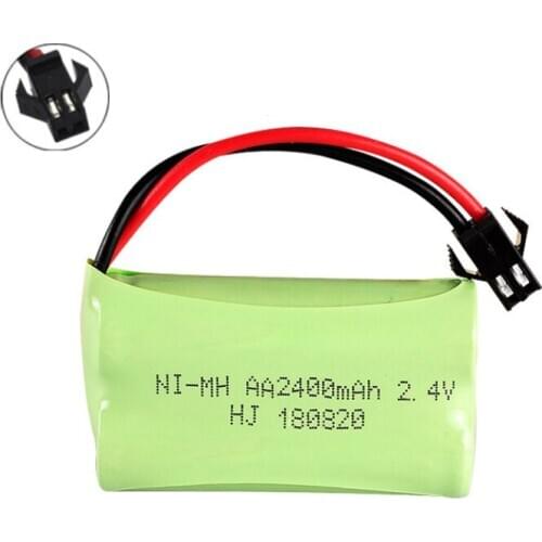 2.4v 2400mah NiMH Battery For Rc toy Car Tanks Trains Robot Boat Gun Ni-MH AA 2400mah 2.4v Rechargeable Battery 1Pcs
